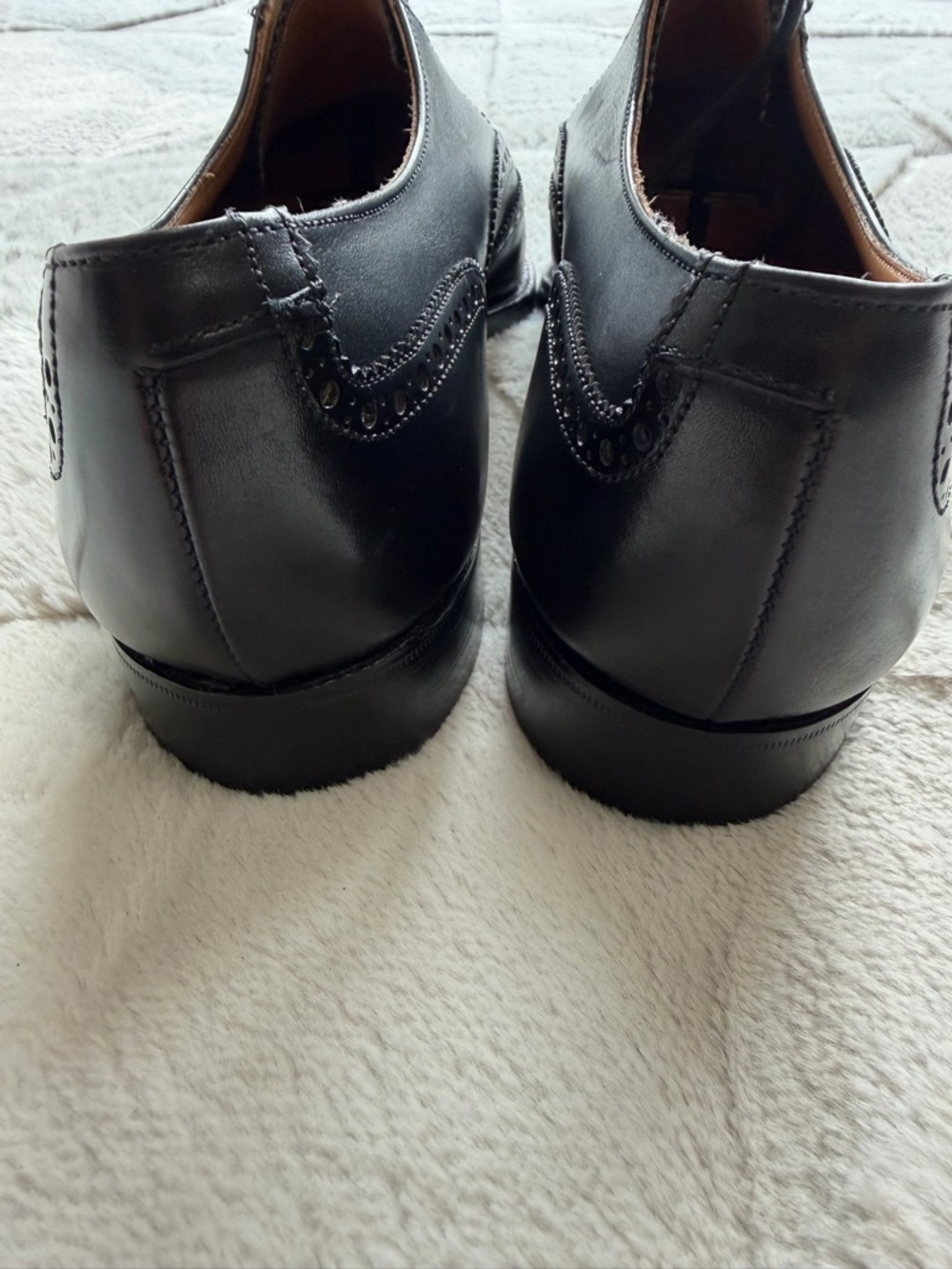 Like NEW! $940 Crockett Jones for Brooks Brothers Wingtip Oxford Brogues 9.5 - Picture 8 of 15